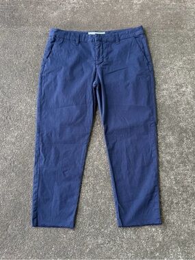 Frank & Eileen Wicklow The Italian Chino Pant Size 10 Cropped Distressed Raw Hem